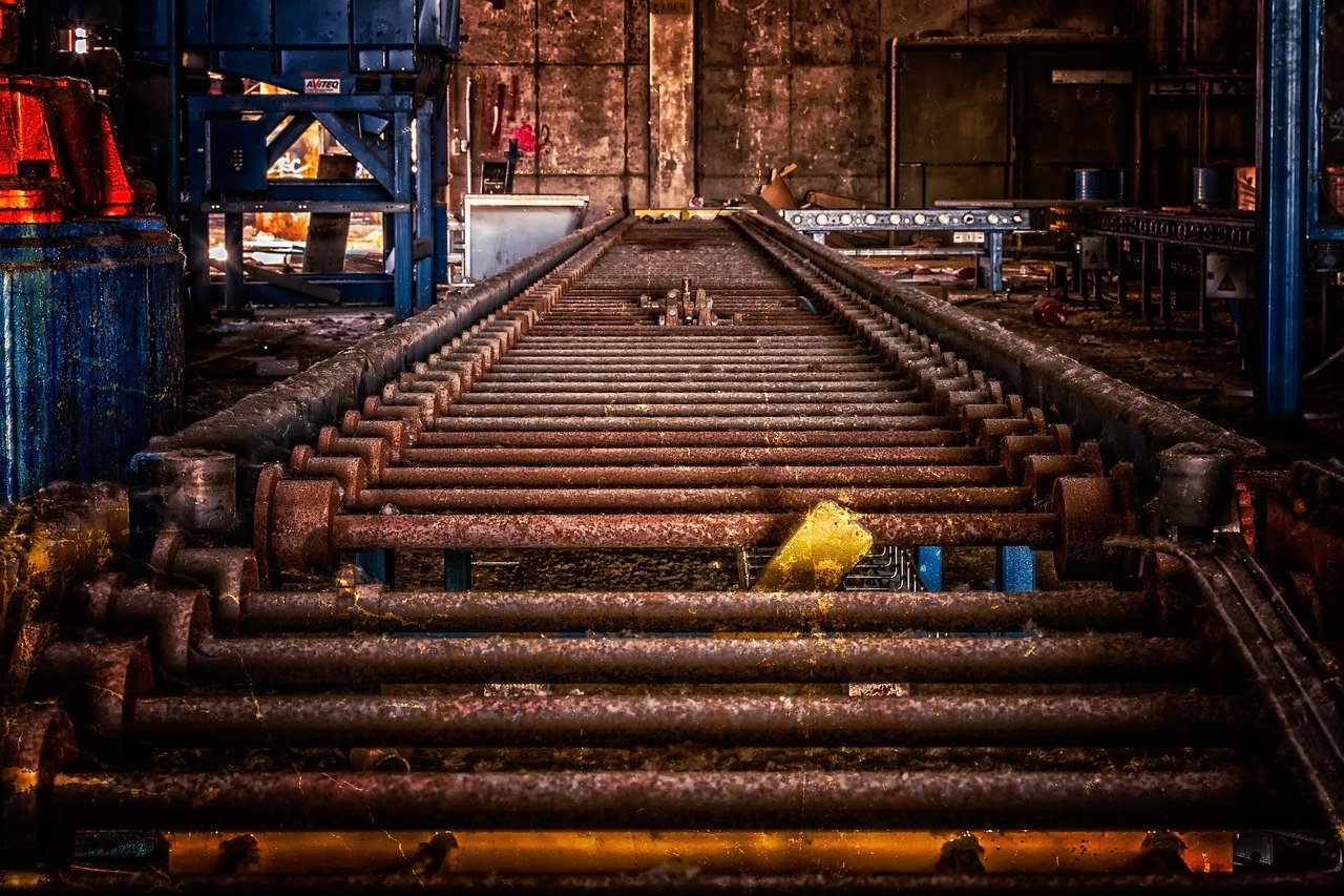 transport, conveyor belt, industry
